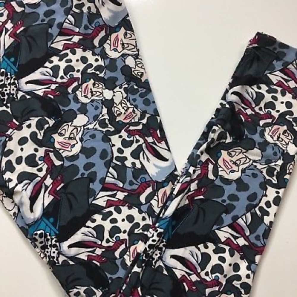 NWOT LLR Disney “Cruella de Vil” OS Leggings